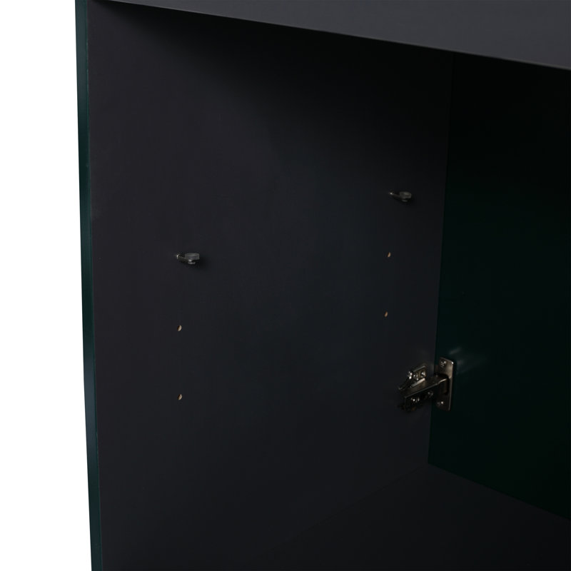 Meuble-lavabo autoportant - sans le lavabo, Vert foncé