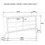 Commode de style contemporain 1pc