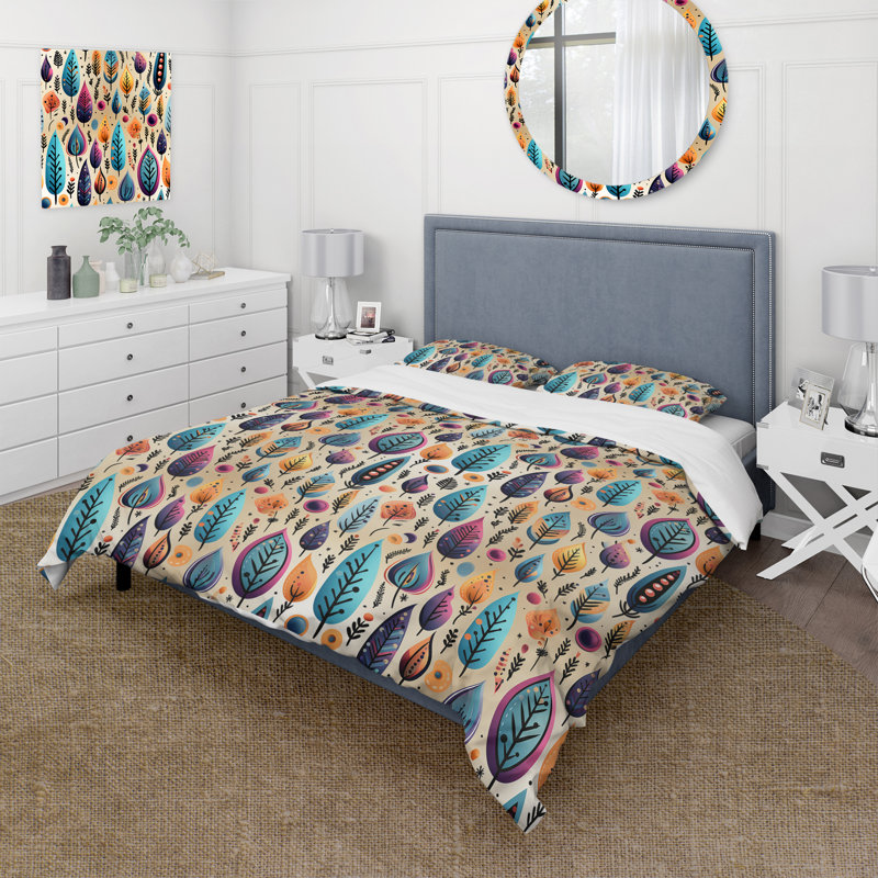 Tribal Frivolity Boho Motif V - Ensemble de housse de couette Boho - Microfibre de polyester