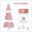 Sapin de Noël artificiel avec branches réalistes, 500 lumières DEL blanc chaud et 1346 pointes-98913789