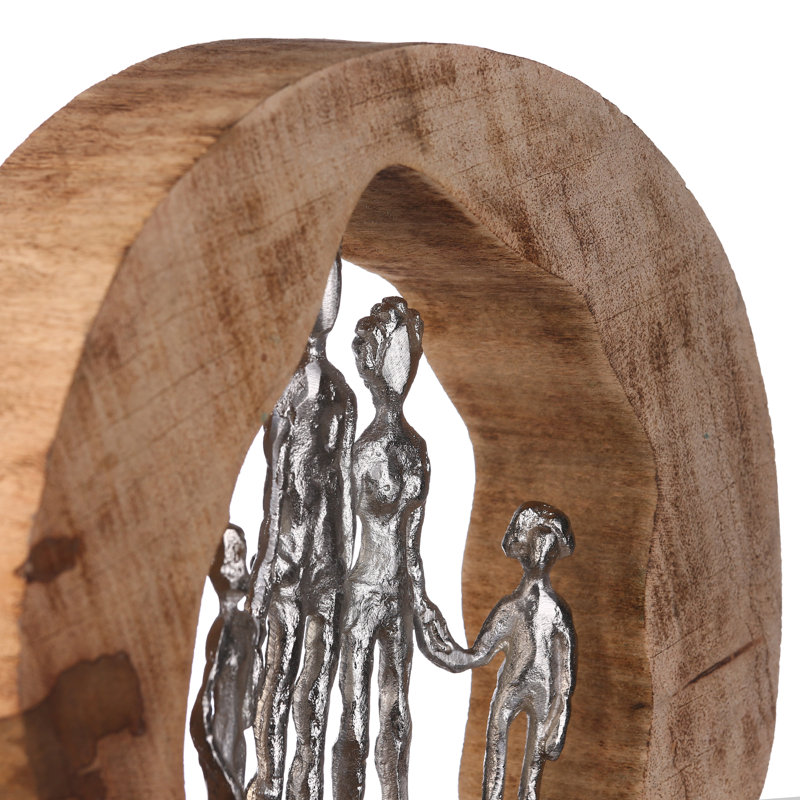 Orlison People Figurines & Sculptures, Brown/Silver