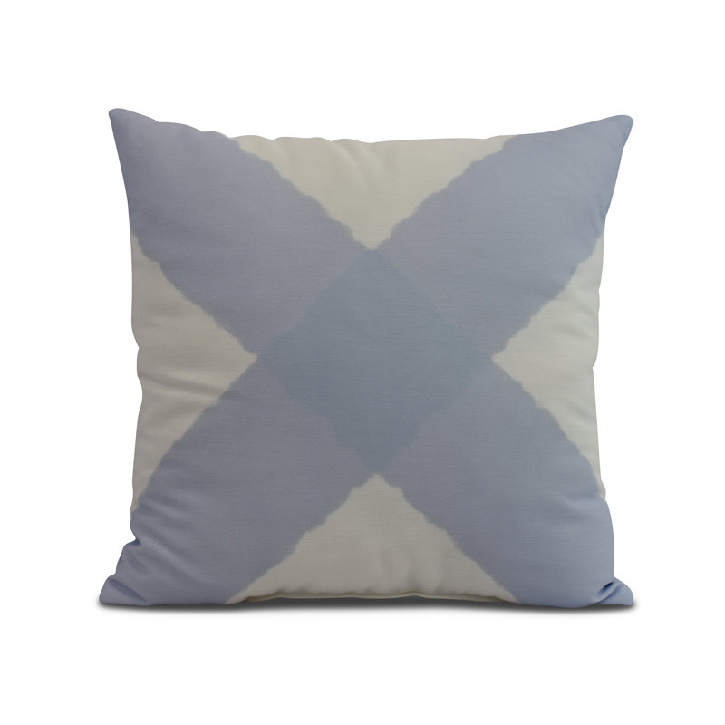 Nantucket Outdoor Reversible Throw Pillow, Blue, 20"x20"