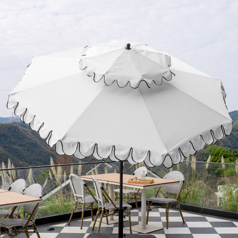 Parasol de marché 9 pi, Blanc