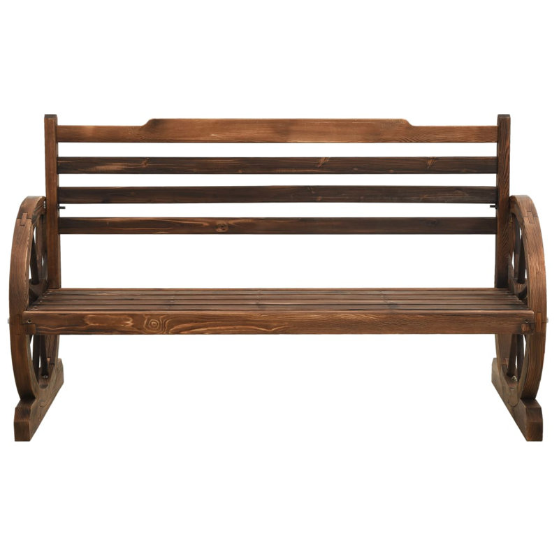 Thrapst Solid Wood Fir Outdoor Bench, 78cm H x 112cm W x 61cm D