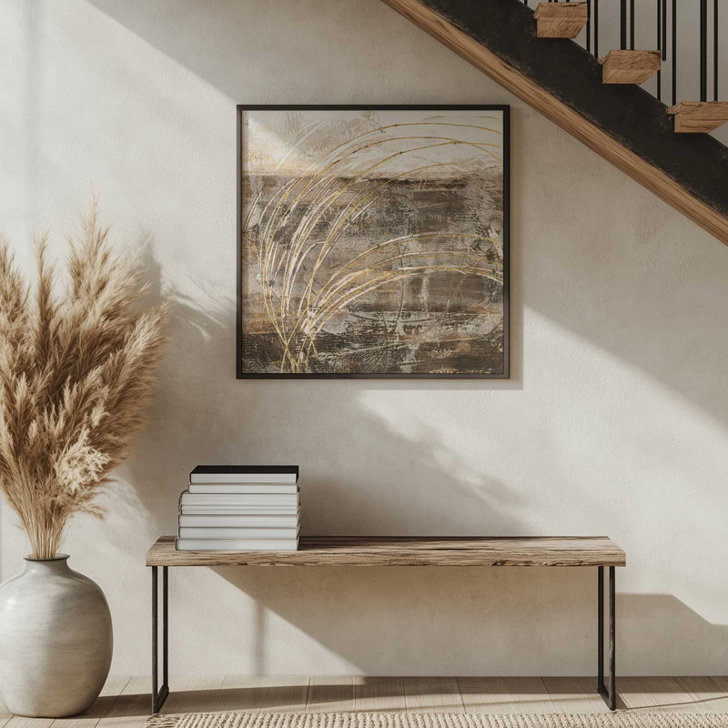 Cercles de lumière II, H 13,75 po x l 13,75 po, Encadrement ouvert, chrome poli