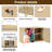 Sideboard Buffet Cabinet with Storage Abstract colorful oil canvas texture Hand drawn brush stroke oil with 2 Doors for Living Room and Kitchen