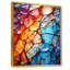 «Opalescent Abstract Fractal Glass relief III», impression d'art mural fractal-818725018-852389851