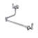 Perrin & Rowe® Wall Mount Swing Arm Pot Filler with Lever Handles in Polished Chrome