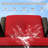 4-Piece PE Wicker Patio Conversation Set with 3-Seat Sofa,2 Chairs,Coffee Table & Red Cushion-1555933524