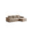Spacious Cloud Sectionals With L-shape Chaise, Corduroy Modern Living Room Sofa