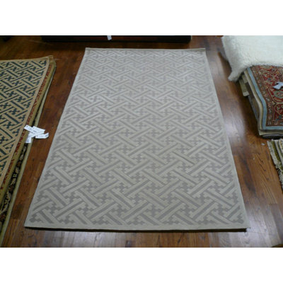 Tapis gris crocheté à la main Geistown