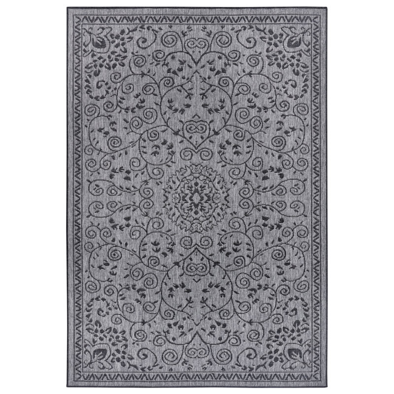 Leyte Flatweave Black Rug, Rectangle 160 x 230cm