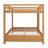 Wood Queen Size Bunk Bed With Ladder-2069216038