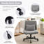 Fauteuil ergonomique en lin pour la maison et le bureau: design élégant pour la méditation et le maquillage