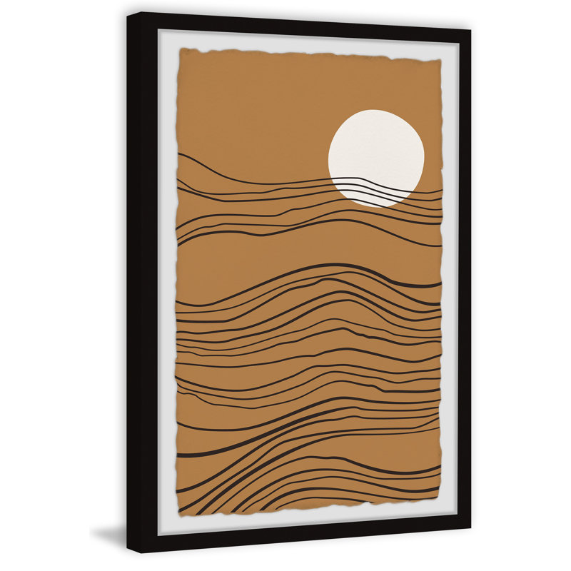 Ridge Formation - Single Picture Frame Painting, 61cm H x 41cm W x 3.81cm D