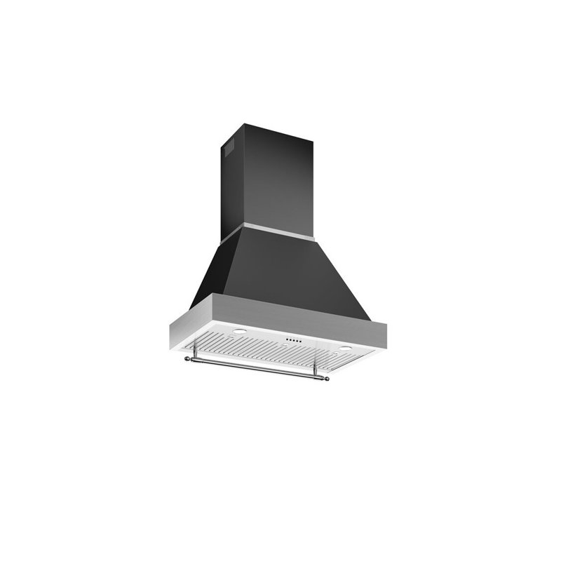 Bertazzoni 48" Canopy Hood (Canopy Only), 54" H x 48" W x 19.68" D, Black