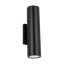 Sean Lavin Pressa 2-light outdoor round medium wall sconce light in black finish with glass shades-870780328-1032210180