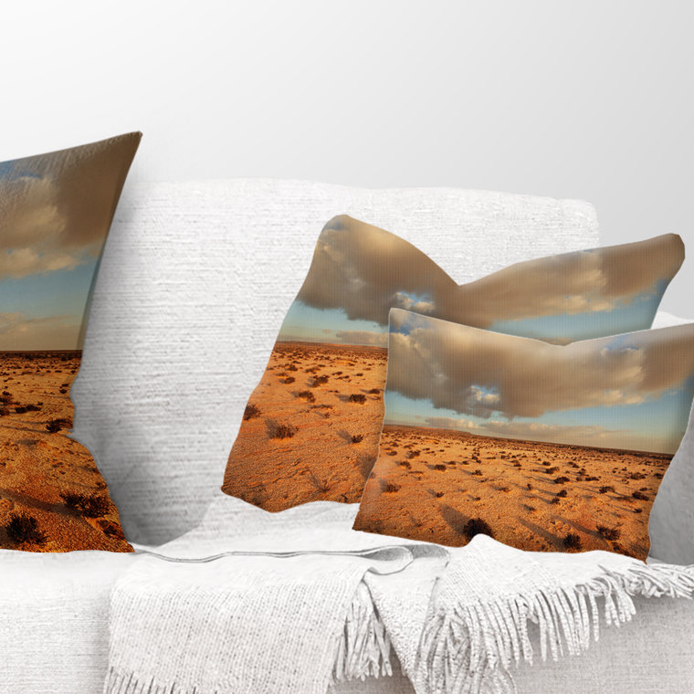 Coussin Schafer Desert in Western Sahara, 12 po x 20 po, Rectangulaire