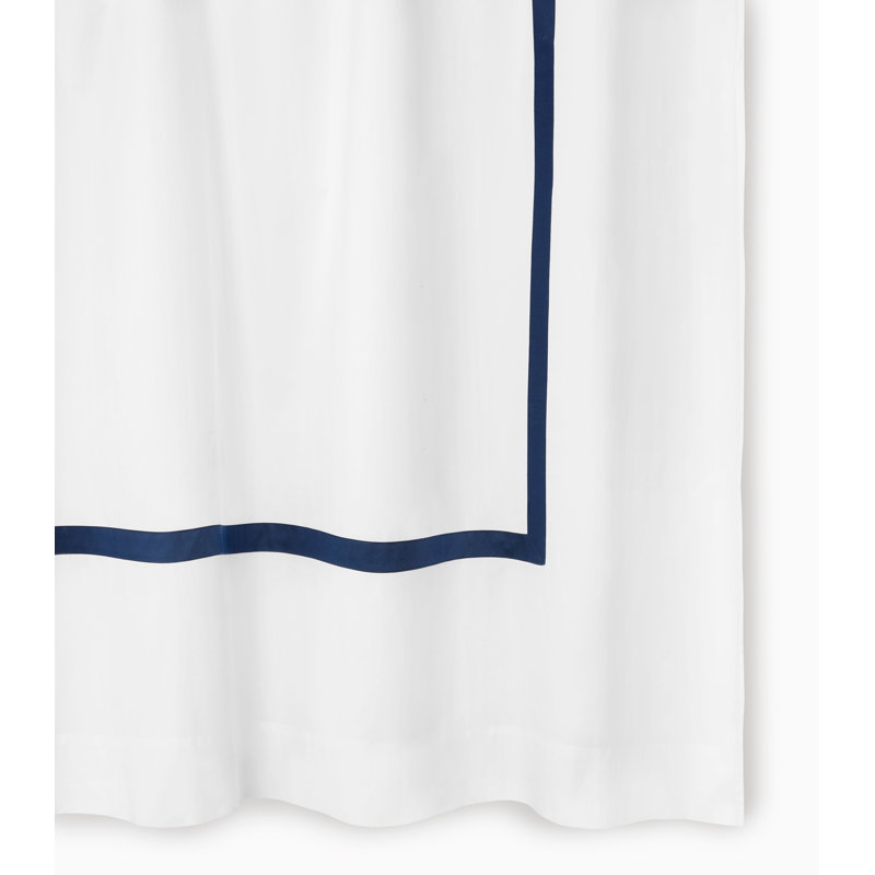 Estate Shower Curtain, White/Navy