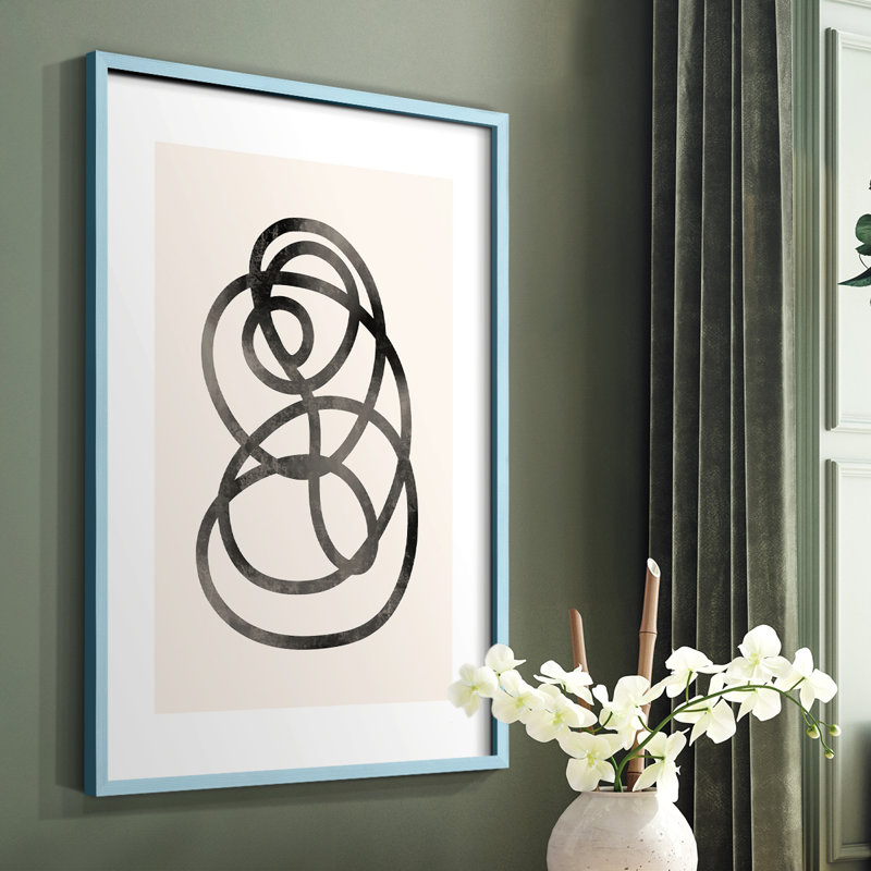 Matisse CCXXIV Framed Print - Solid Wood, 10" H x 8" W, Blue