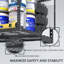 Support de plafond réglable en acier l 72 po Mashiya-2082567310-2082567309