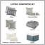 Ensemble d'édredon 12 pièces avec draps en coton bleu sarcelle-117539169