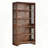 Six-Tier Mid-Century Bookcase Elegant Storage Organizer