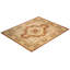Tapis orange noué à la main de conception unique et unique 8 pi 2 po x 10 pi Rhylee