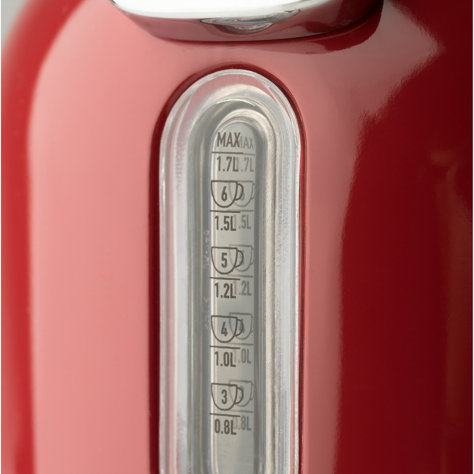 HADEN Dorset Stainless Steel Electric Kettle, Red