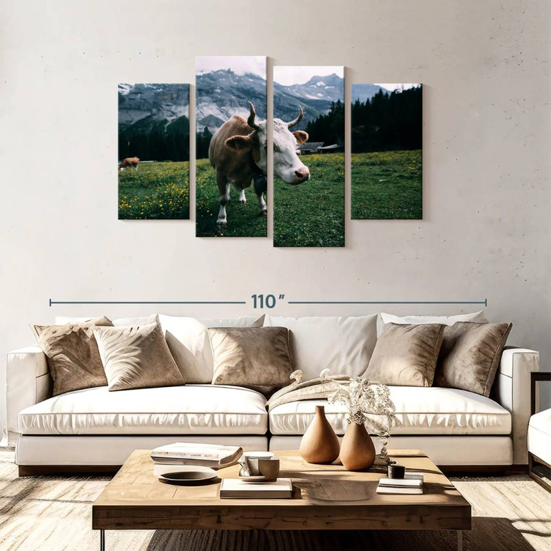 Brampt Curious Cow, 48" H x 75" W