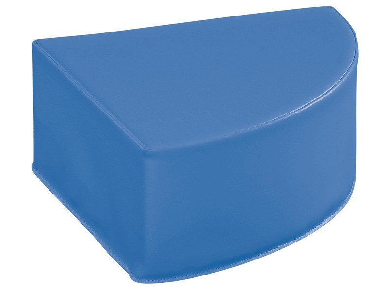 Pouf quadrant de base - Hauteur du siège: 6 po, Bleu, H 7 po x l 15,75 po x P 15,75 po