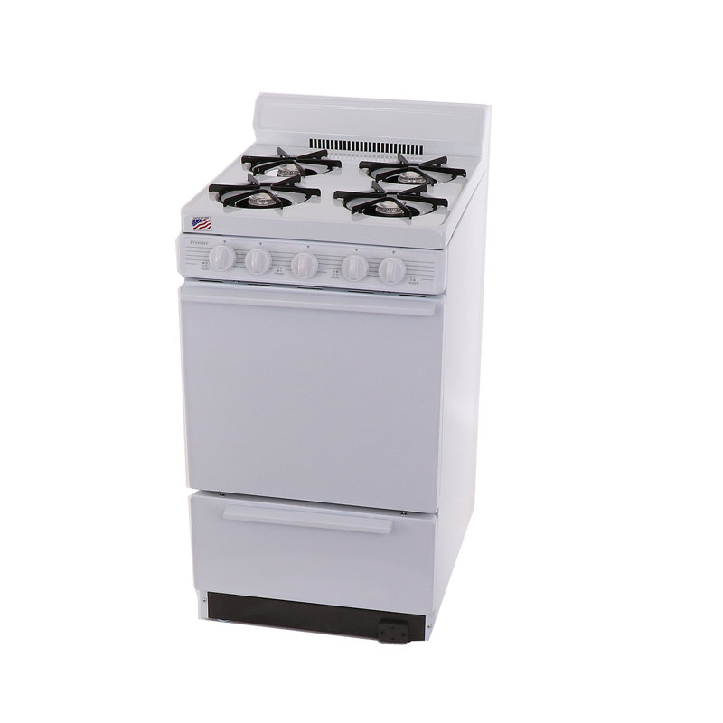 Cuisinière à gaz 20 po, White