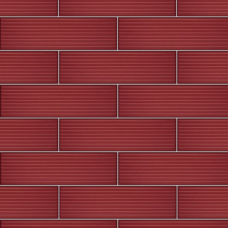 Connoisseur ligne magenta mat 3 x 10, Rouge