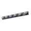Luminaire de salle de bain 45 po à 6 lumières DEL moderne 45 po, noir élégant pour miroir, douche et décoration de salle de bain