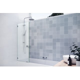 Vela 24 in. x 58.25 in. Frameless Single Fixed Bath Panel