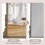 Miroir mural baroque vintage 24 po x 32 po, miroir décoratif mural orné, miroir d'appoint en verre trempé HD pour entrée, foyer, salon, chambre et coiffeuse de salle de bain