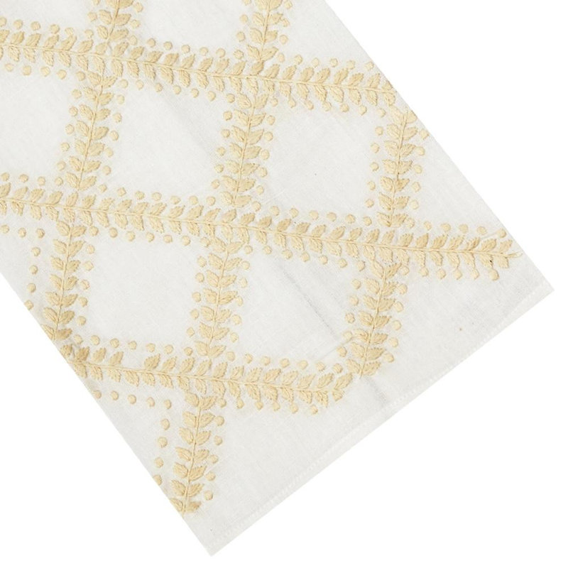 Trellis Tip Towel, Cream