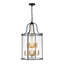 Classical / Traditional 8 - Light Clear Glass Lantern Style Cylinder Pendant-1268686529