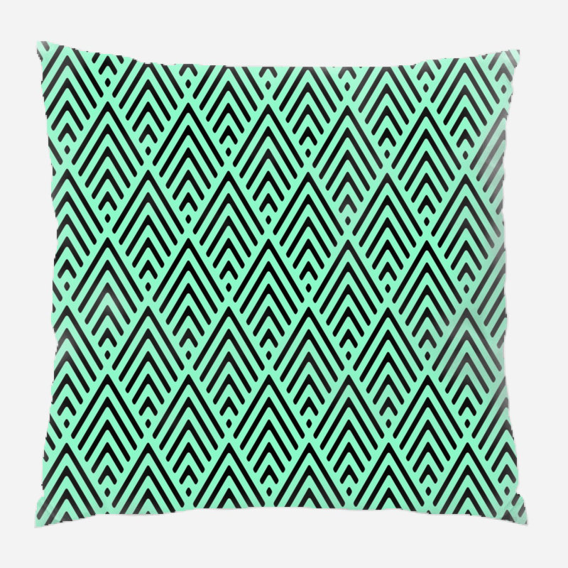 Chevron Geometric Microsuede Reversible Throw Pillow