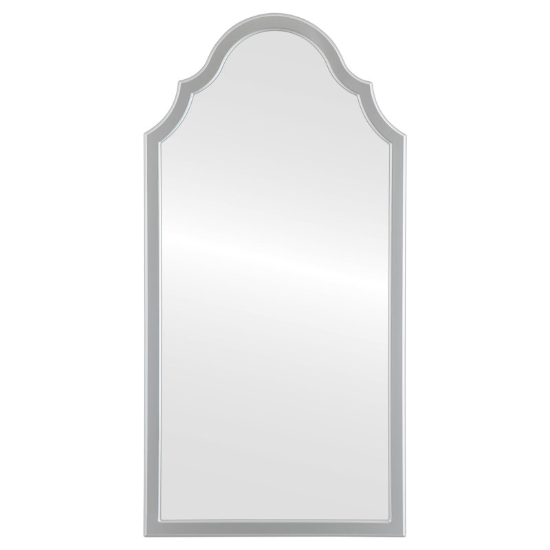 Arch Mirror, 47.38" x 23.38", Silver Spray