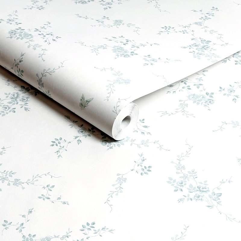  Papier peint papillons Arthur, Bleu