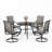 Leonard 4 - Person Patio Dining Set with Round Table