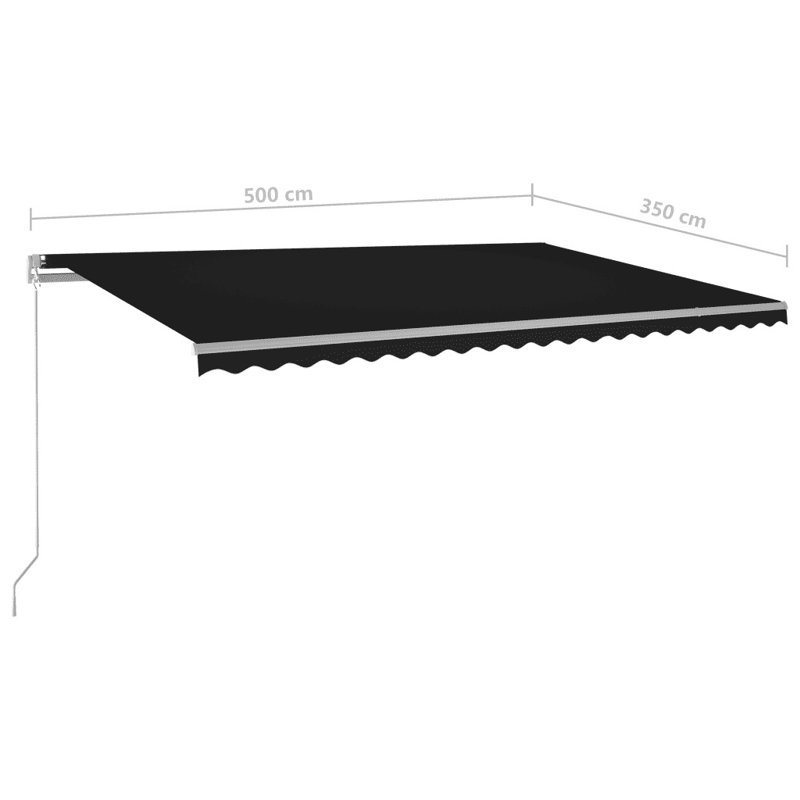 VidaXL Retractable, Anthracite