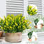 20 paquets de plantes artificielles artificielles pour l'extérieur (jaune)-316510058