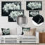 Blanc, noir, simplicité élégante, fleur de pommier - décoration murale fleur de pommier-735598064-735598076