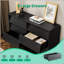 Commode double à 6 tiroirs de style rétro avec design biseauté, parfaite pour le rangement élégant et la décoration intérieure