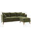 Magnolia Velvet L-Shaped Sectional Reversible-63433842