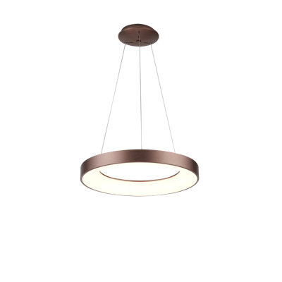 1 - Light LED Waggon Wheel Pendant