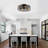 20" Matte Black Caged Flush Mount Ceiling Fans  