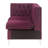 Burgundy Tufted Loveseat With Nailhead Trim